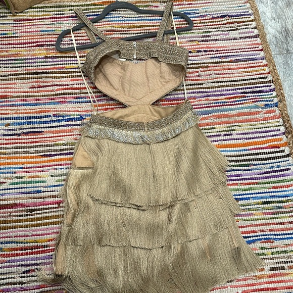 PatBO Metallic Fringe Mini Dress - Picture 6 of 7